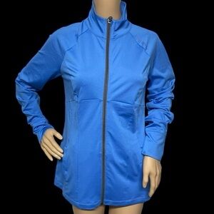 Under Armour Women’s Blue M Semi Fitted All-Season Gear Full Zip Jacket in EUC